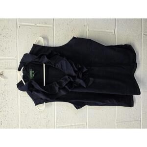 Lauren Women's V-Neck Ruffle Tank size-2X